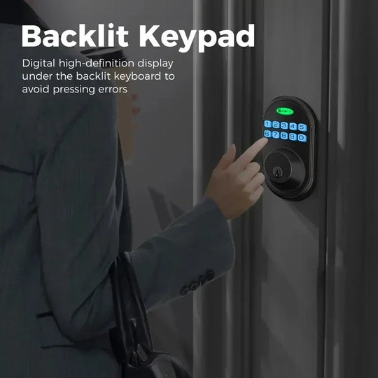 Keyless Entry Door Lock - Smart Deadbolt with Keypad & Auto Lock