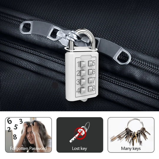 Travel Smart Lock With Key Anti-theft