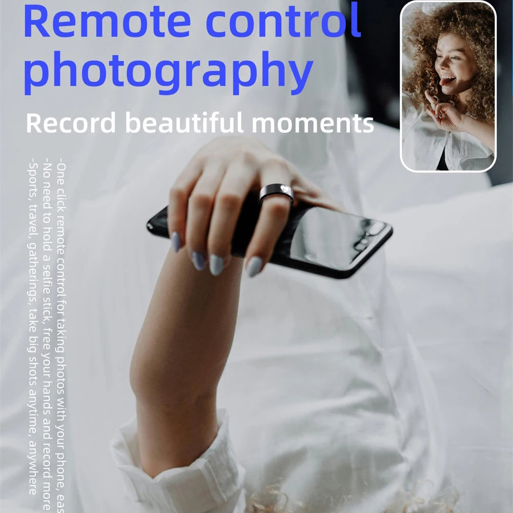 ECG Smart Ring - Heart Rate Body Temperature Health Tracker