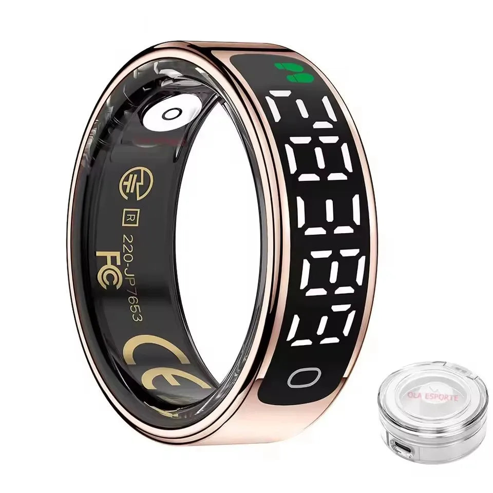 Smart Ring - 5ATM Waterproof with Heart Rate, Sleep & Health Monitoring