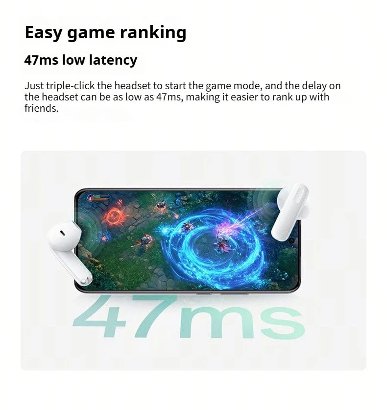 Wireless Bluetooth Earbuds - Noise Reduction Waterproof Low Latency