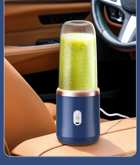 Portable Juicer Cup - 6-Blade Blender Bottle for Smoothies & Fresh Juice