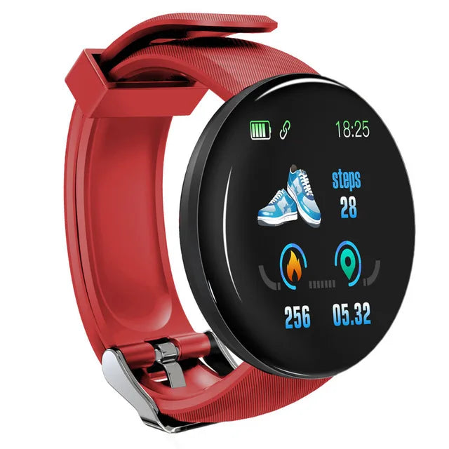 Smart Watch - Heart Rate Monitor Fitness Tracker Round Digital Watch