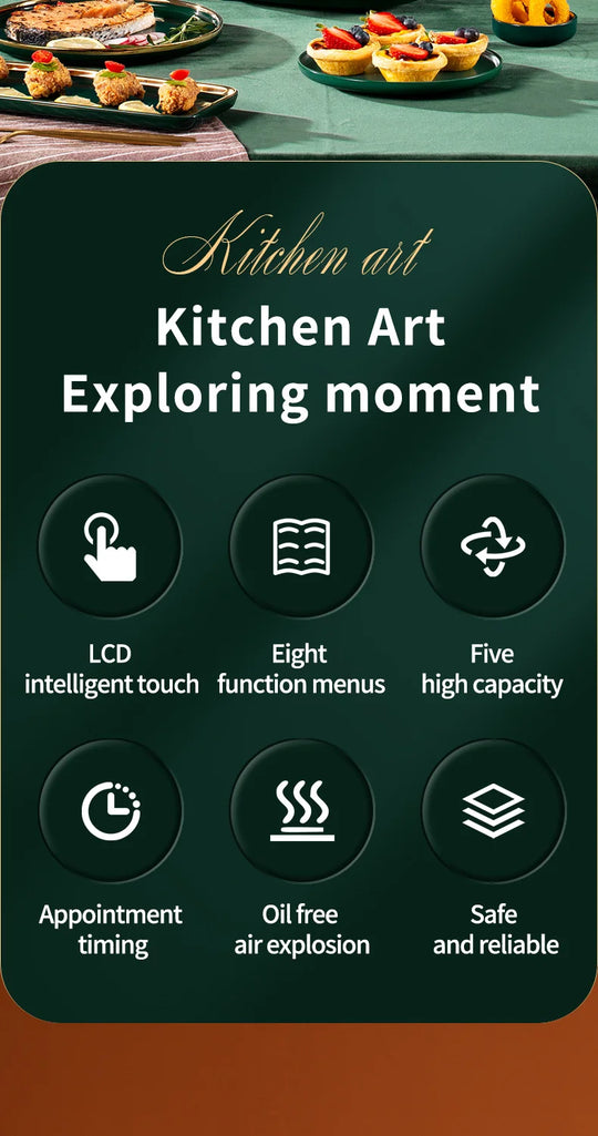 5L Smart Electric Air Fryers