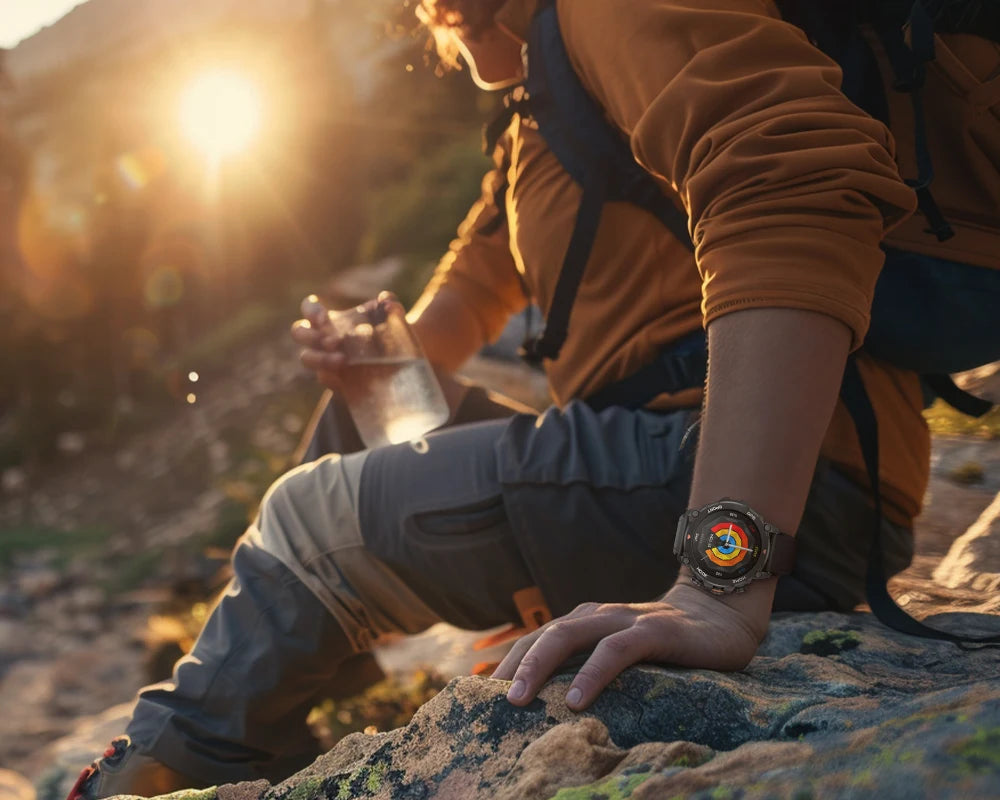 GPS Smartwatch - 1.43" AMOLED AI Sport Fitness Tracker with Bluetooth Call & Compass
