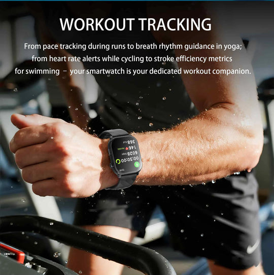 GPS Smart Watch - Heart Rate Blood Oxygen Pressure Bluetooth Call NFC