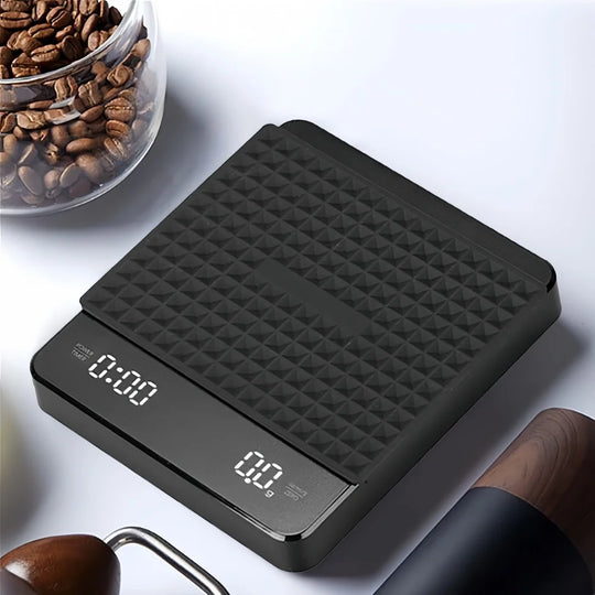 Electronic Coffee Scale with Waterproof Pad LED Display