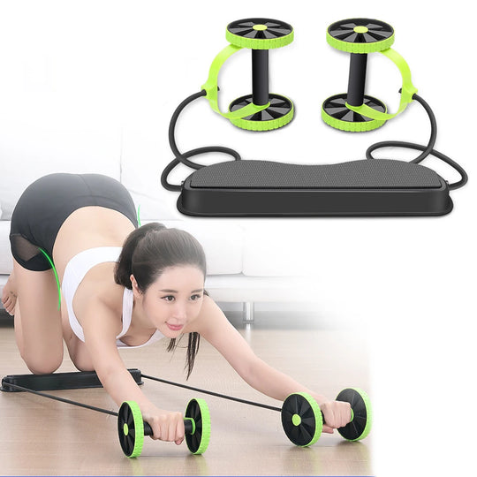 Ab Roller for Abs Workout Multifunctional Thicker No Noise Ab Roller Wheel Exercise Equipment Easy to Use Ab Roller Body Shaping