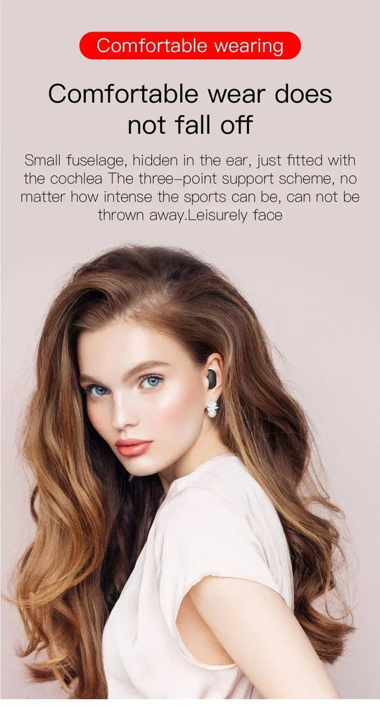 Wireless Bluetooth Earbuds - Noise Cancelling Headphones with Microphone