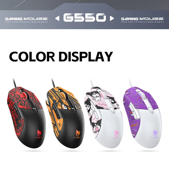 Wired Gaming Mouse - 6-Key High Precision Optical Mouse for PC & Laptop