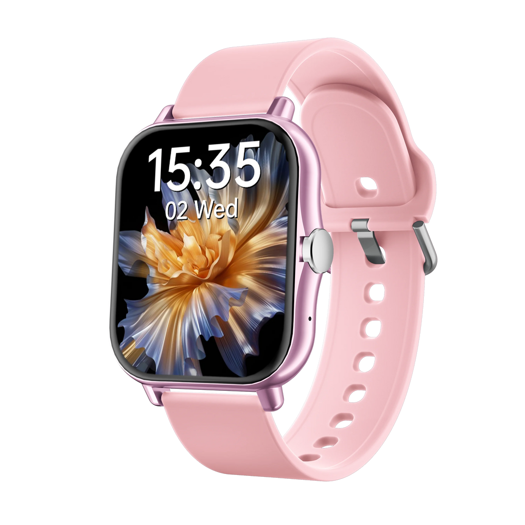 Square Sport Smartwatch - Heart Rate & Sleep Monitor with BT Call