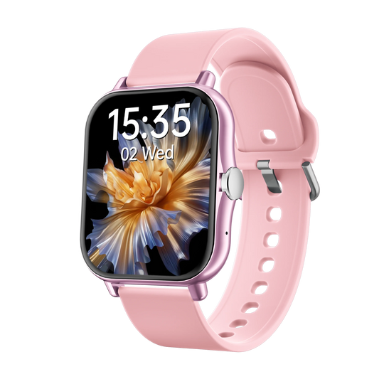 Square Sport Smartwatch - Heart Rate & Sleep Monitor with BT Call