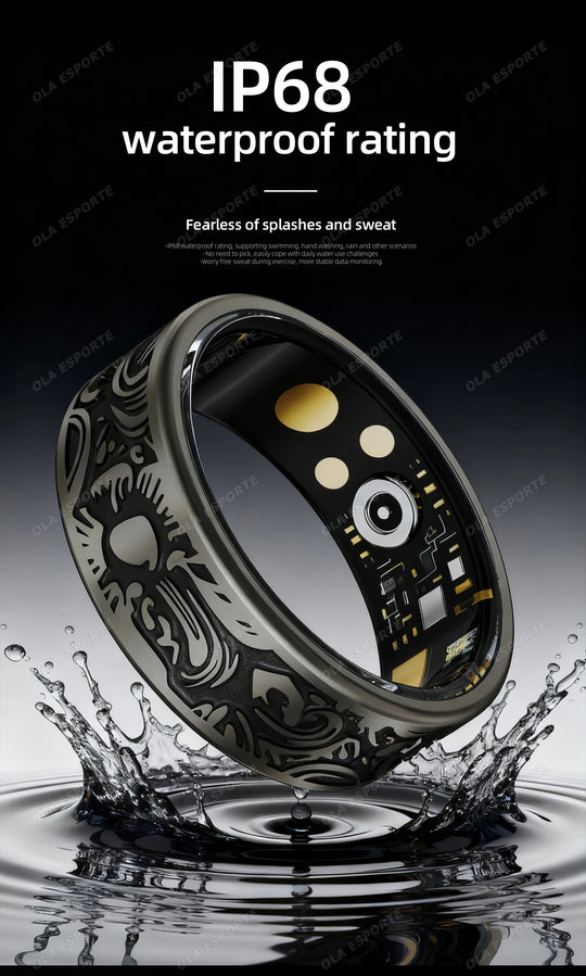 Smart Ring - Heart Rate Sleep Monitor IP68 Waterproof