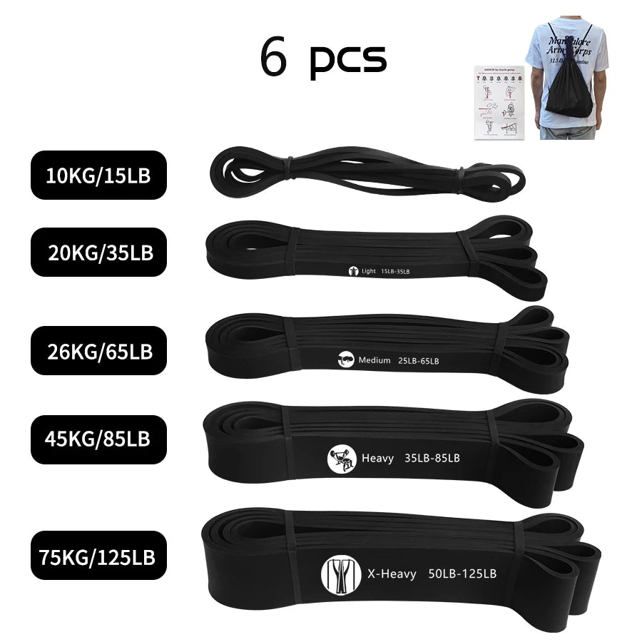 Heavy Duty Latex Resistance Band Exercise Elastic Band For Sport  Strength Pull Up Assist Band Workout Pilates Fitness Equipment