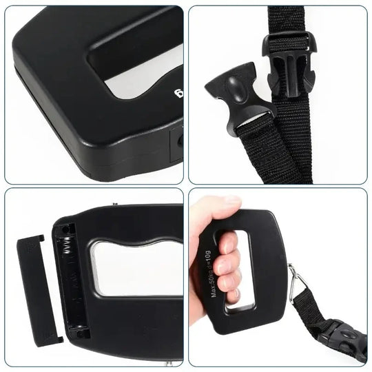 Digital Luggage Scale - 50kg Portable Travel Hanging Scale with LCD Backlight