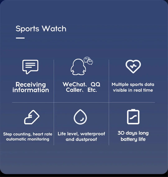 2025 Smartwatch - Full Touch Screen IP67 Waterproof Fitness Tracker