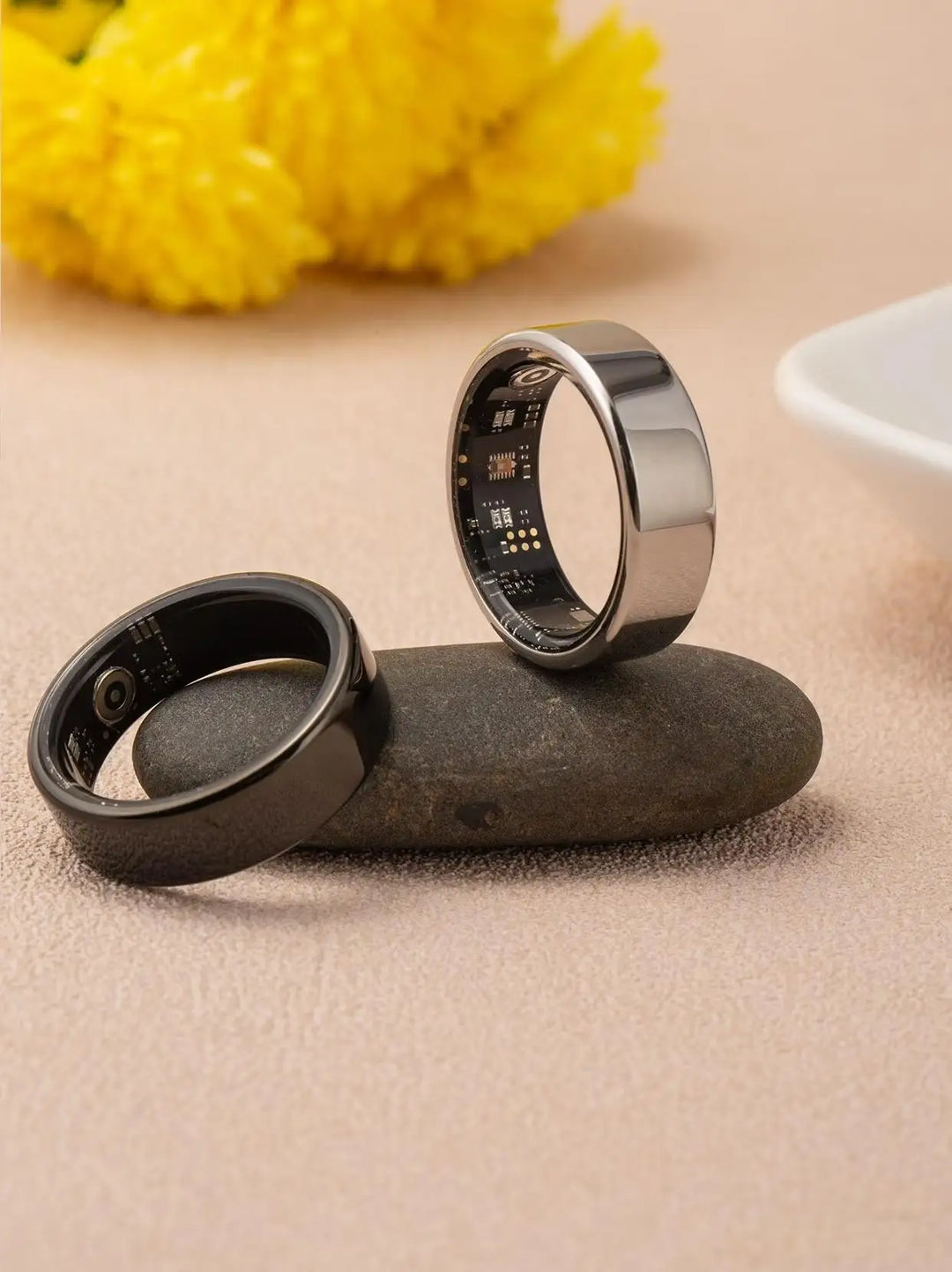 Smart Ring Fitness Tracker - Heart Rate Sleep Monitor with Charging Case