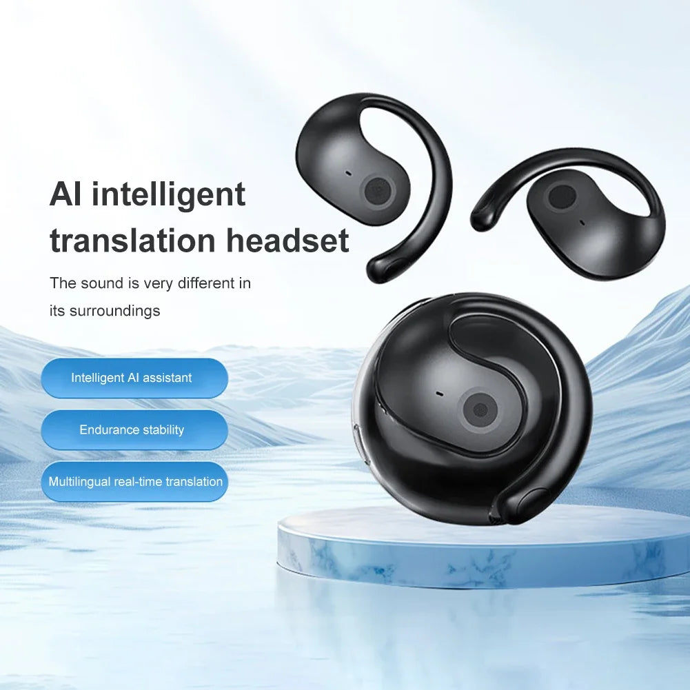 AI Translator Earbuds - Real-Time Translation Wireless Bluetooth Waterproof