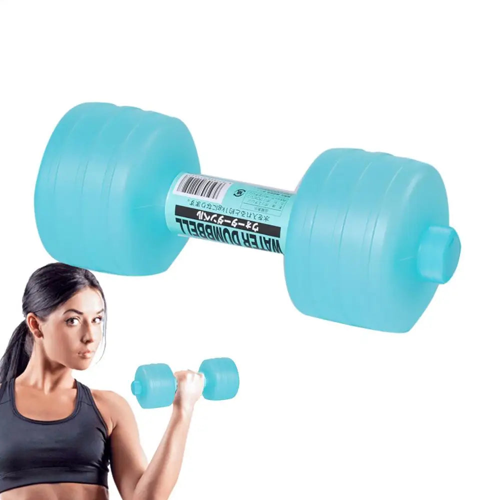 Water-filled Dumbbells Portable Dumbbell Sports Water Bottle for Arm Strength Training Home Gym Fitness