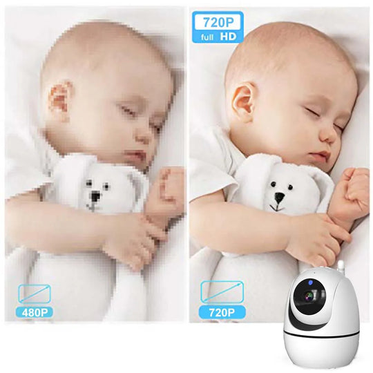 5 Inch Video Baby Monitor Indoor Mini Kids Surveillance cameras Security Protection Two-way Audio Baby Camera Temperture Display