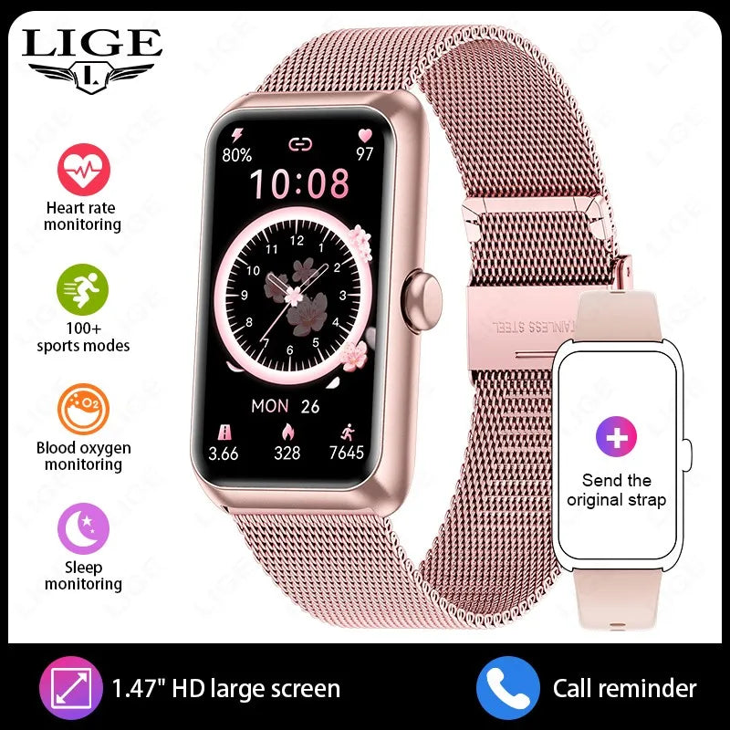 Fitness Tracker with Heart Rate & Sleep Monitor - Waterproof Smart Watch for Women & Men
