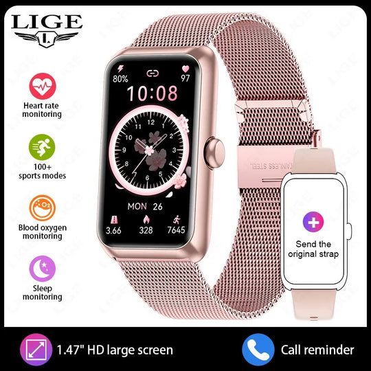 Fitness Tracker with Heart Rate & Sleep Monitor - Waterproof Smart Watch for Women & Men