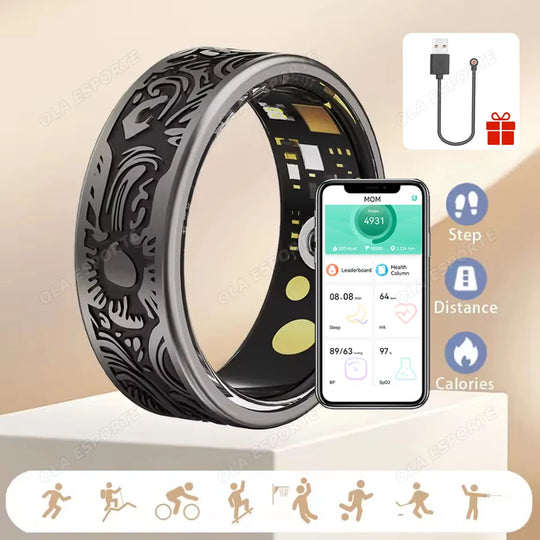 Smart Ring - Heart Rate Sleep Monitor IP68 Waterproof