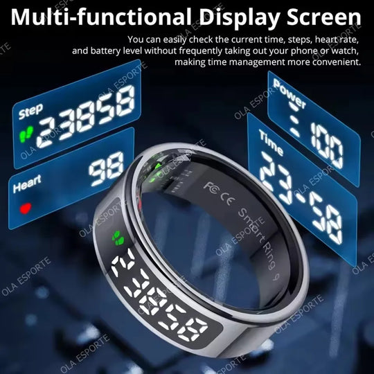 Smart Ring - 5ATM Waterproof with Heart Rate, Sleep & Health Monitoring