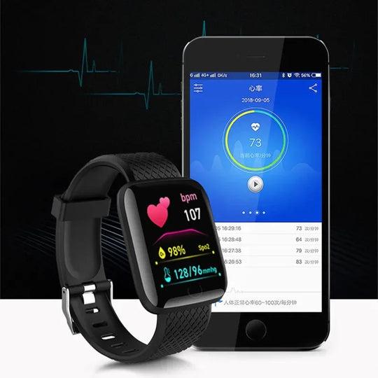 2025 Smartwatch - Full Touch Screen IP67 Waterproof Fitness Tracker