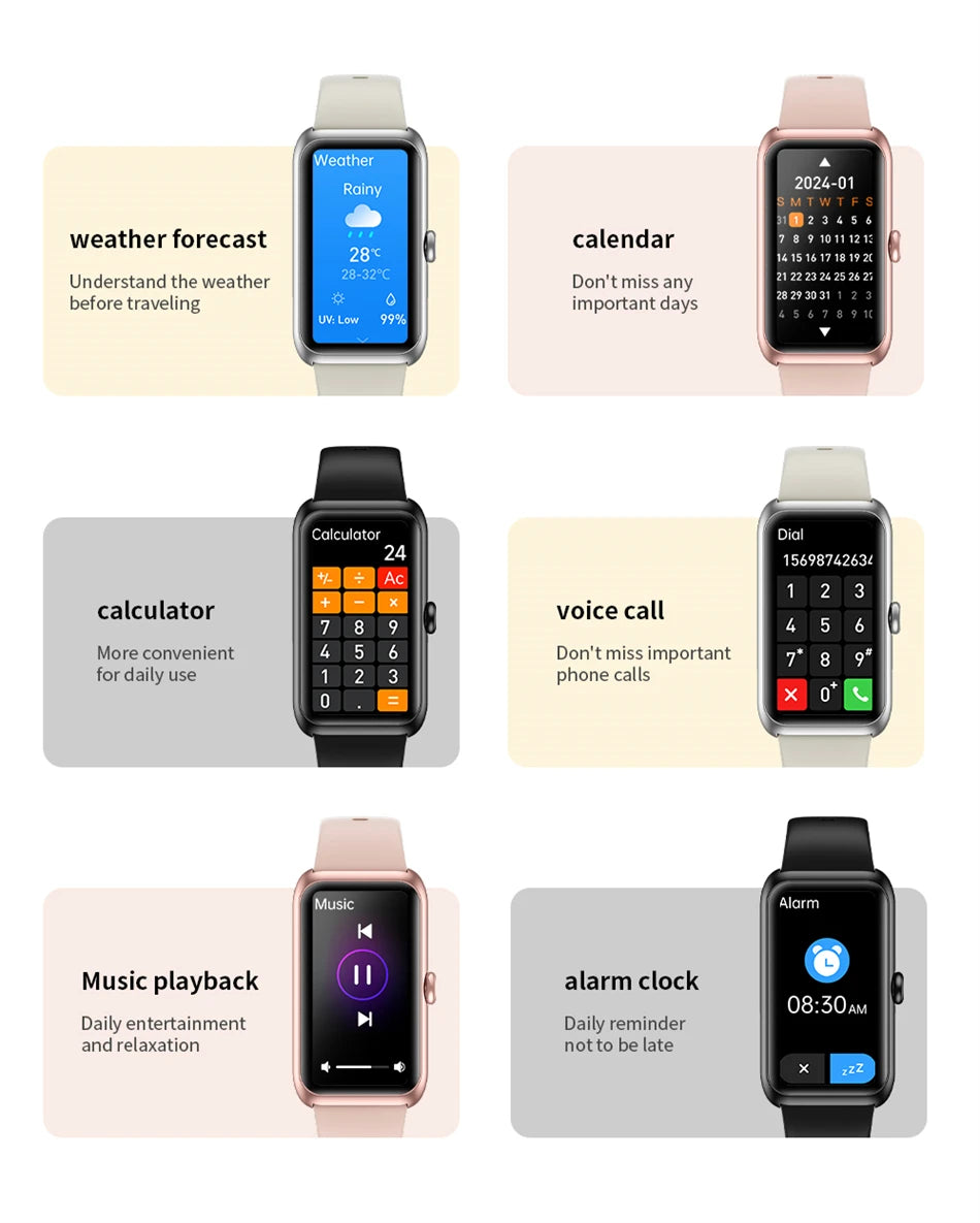 Fitness Tracker with Heart Rate & Sleep Monitor - Waterproof Smart Watch for Women & Men