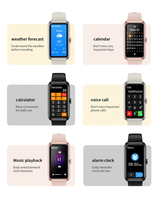 Fitness Tracker with Heart Rate & Sleep Monitor - Waterproof Smart Watch for Women & Men
