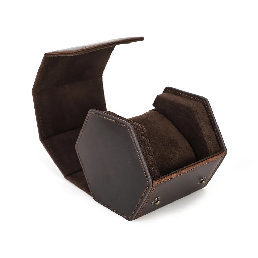 Leather Watch Roll Box - 1/2/3/4/6/8 Slots Travel Case & Display Holder - for Men & Women