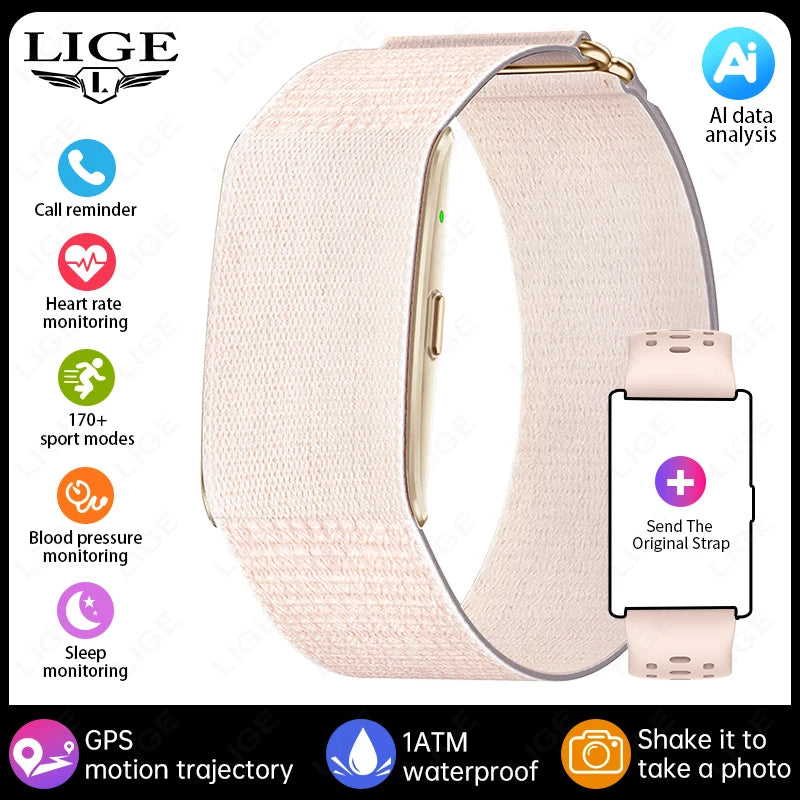 GPS Smart Watch - Heart Rate Blood Pressure Health Tracker Call Reminder