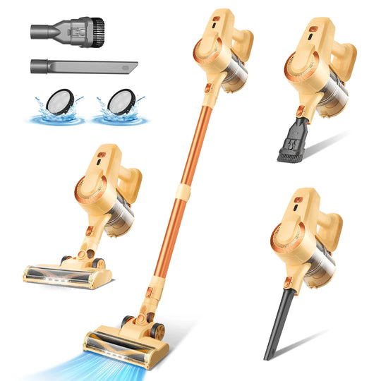 Cordless Vacuum Cleaner - 20KPa Stick & Handheld for Home, Pet Hair & Hard Floors