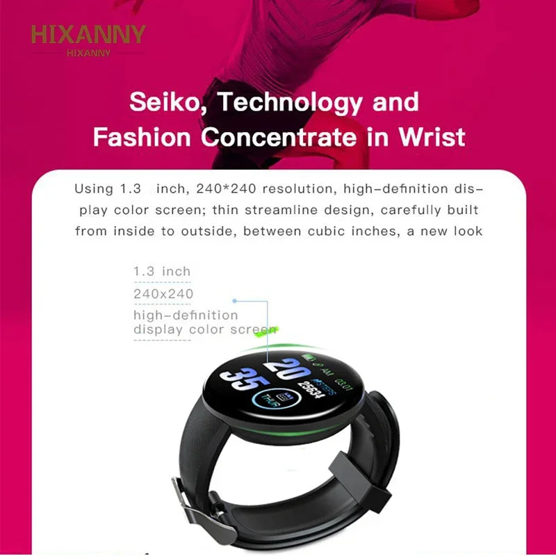 Smart Watch - Heart Rate Monitor Fitness Tracker Round Digital Watch