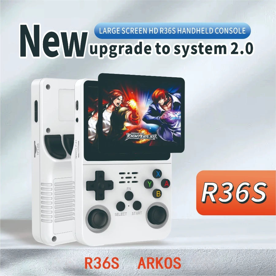 R36S Retro Handheld Game Console - 3.5" IPS Screen, 64G/128G, 15,000+ Games