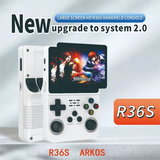 R36S Retro Handheld Game Console - 3.5" IPS Screen, 64G/128G, 15,000+ Games