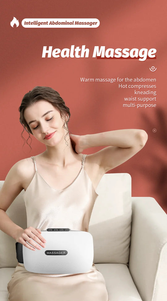 Electric Moxibustion Heating Belt Massager Neck Waist Leg Massage Improve Indigestion