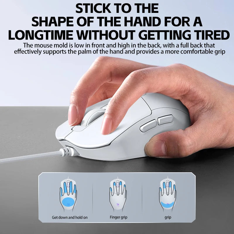 Wired Gaming Mouse - 6-Key High Precision Optical Mouse for PC & Laptop