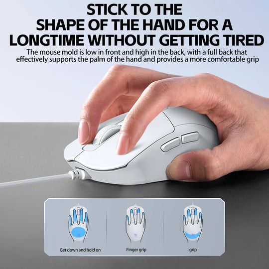 Wired Gaming Mouse - 6-Key High Precision Optical Mouse for PC & Laptop