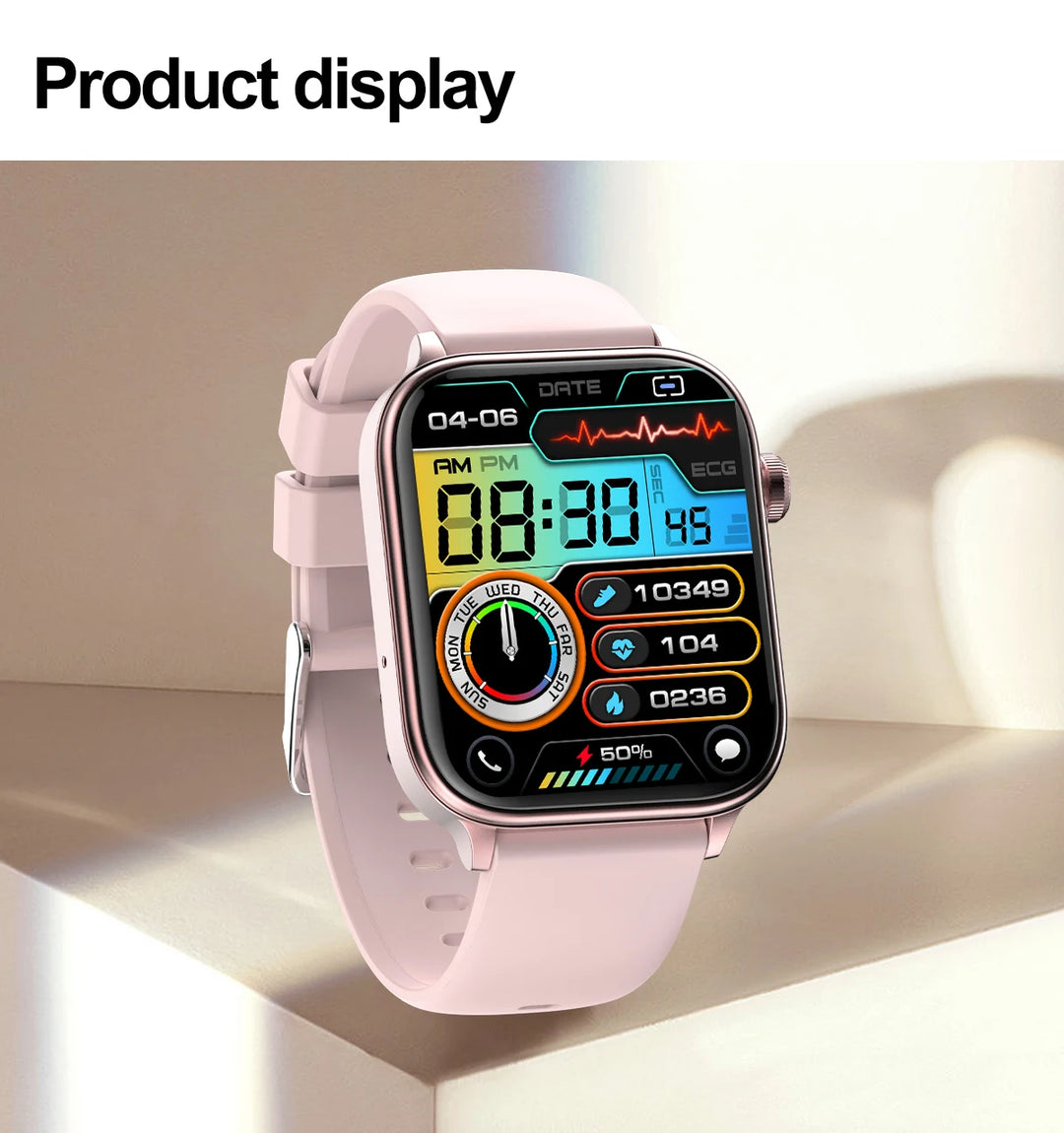 Smart Watch for Women - Heart Rate Health Tracker Menstrual Monitor