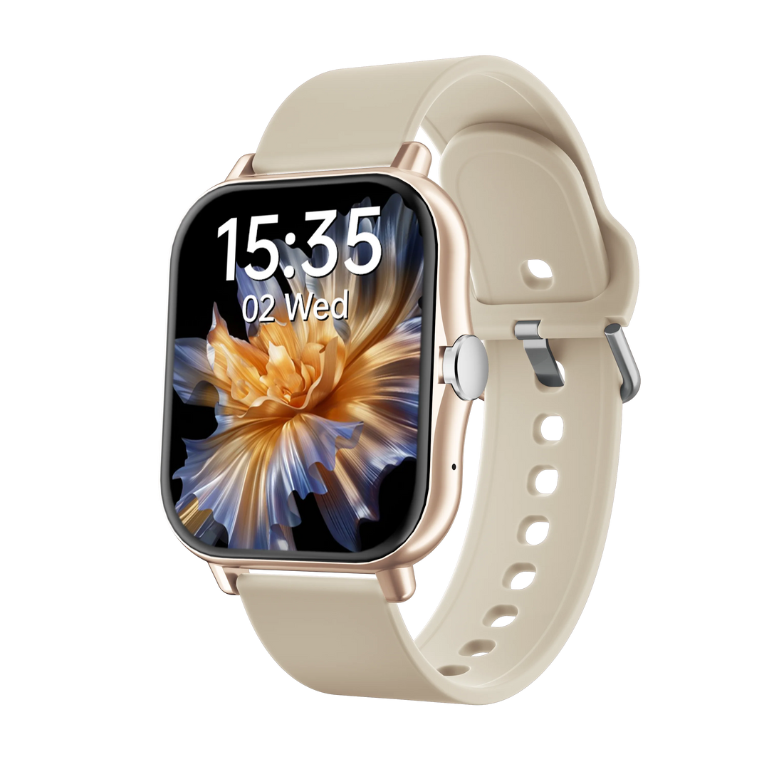 Square Sport Smartwatch - Heart Rate & Sleep Monitor with BT Call