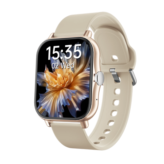 Square Sport Smartwatch - Heart Rate & Sleep Monitor with BT Call