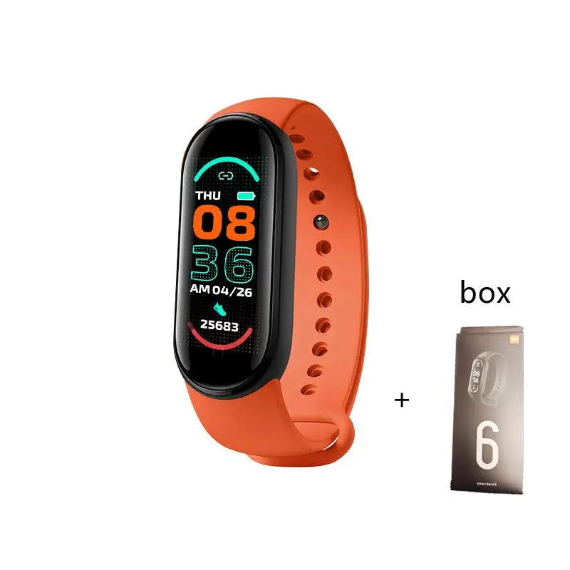 M6 Smartwatch - Heart Rate & Blood Pressure Monitor Fitness Tracker Watch