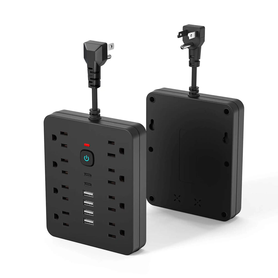 Power Strip - 8 AC Outlets & 6 USB Ports with Surge Protection & Type-C