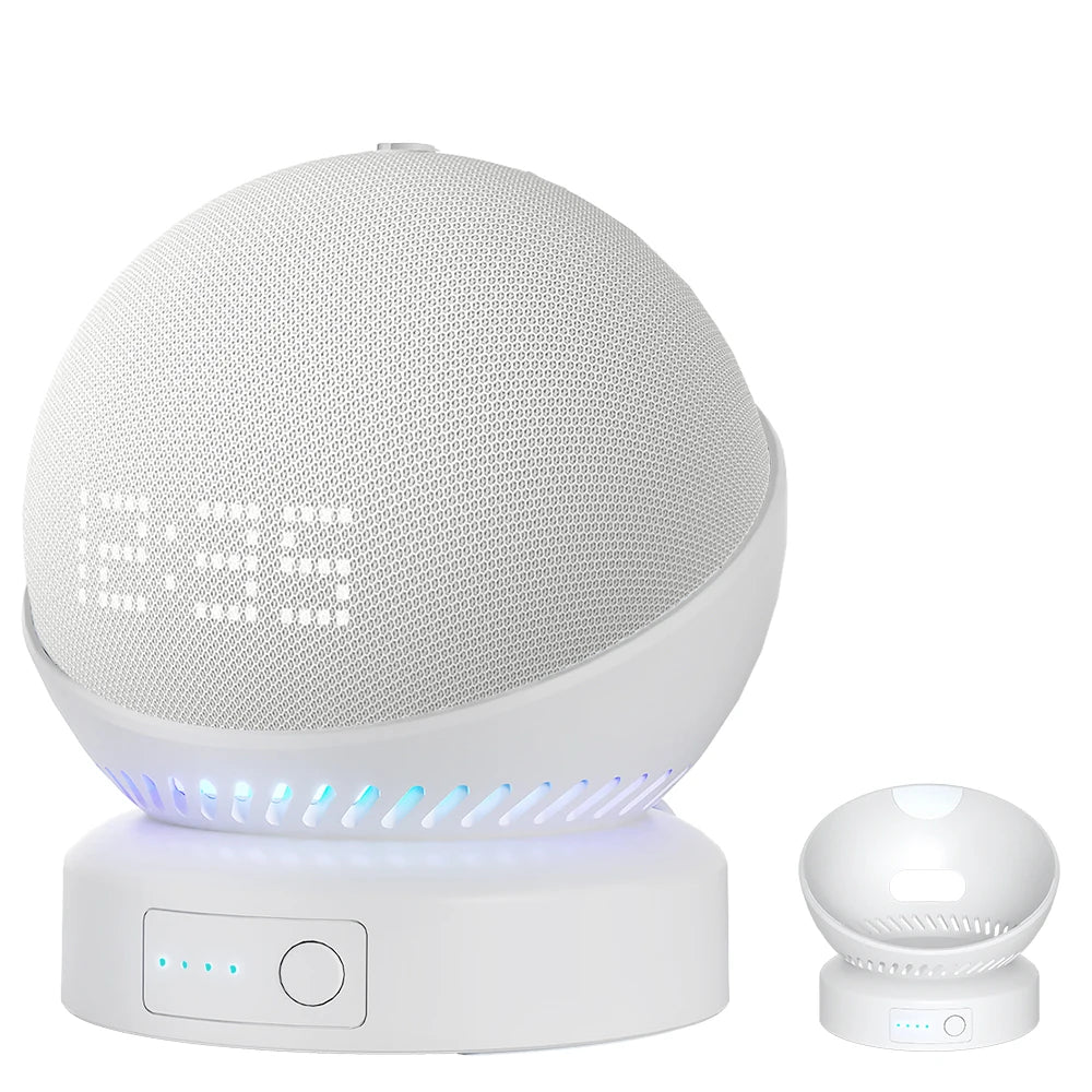 Echo Dot Battery Base - Portable Rechargeable Wireless Base for Echo Dot 4th & 5th Gen