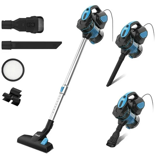 Corded Stick Vacuum Cleaner - 600W Powerful Suction, Bagless, Cyclone Filter - for Home, Pet Hair & Hard Floor