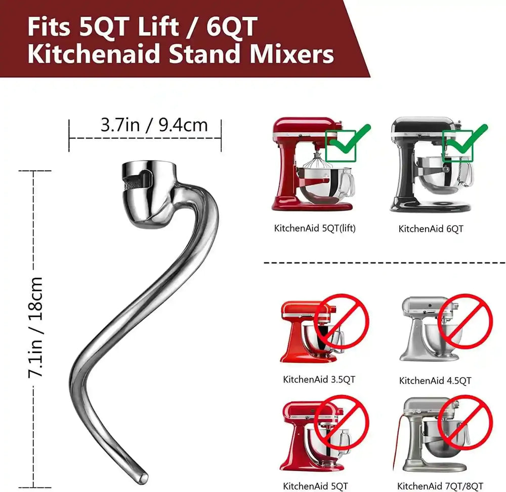 Dough Hook&Mixer Aid Paddle