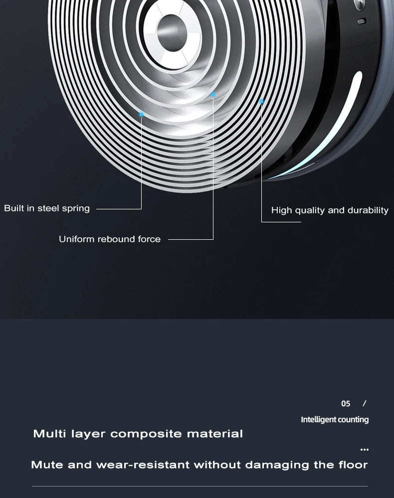 Intelligent Automatic Rebound Ab Roller, Abdominal Wheel for camping, Silent Fitness, Abdominal Strengthening Wheel