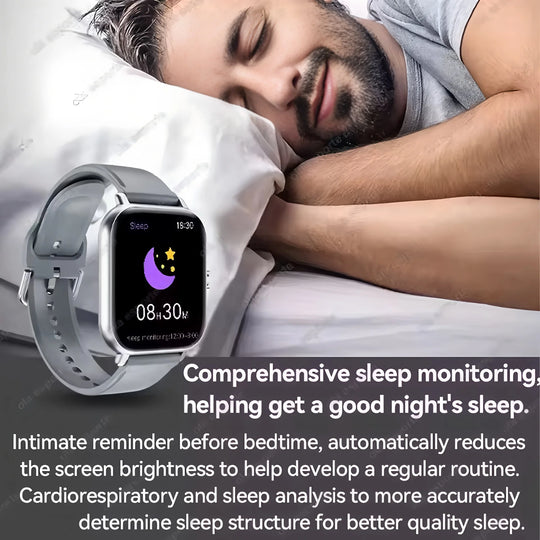 Smart Watch - AMOLED Bluetooth Call GPS NFC Waterproof Fitness Tracker